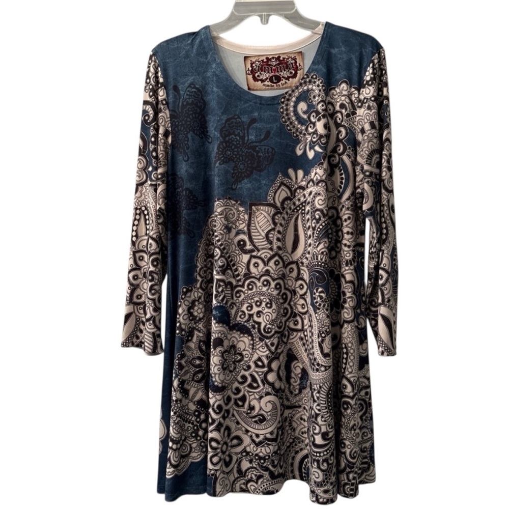 Amma Made In LA Tunic Top, Artsy Clothing Item, Size Large, No Flaws